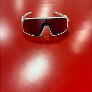 Oakley White Frame Glasses with Black Trim